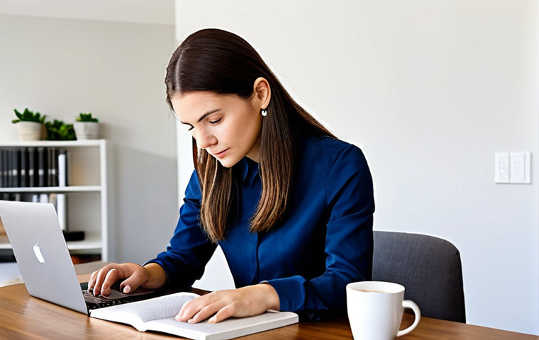 Professional Development**

"A woman in her late 20s, wearing a modest business casual outfit, is studying a textbook titled 'E-Commerce Strategies' at a bright, modern desk. The setting is a well-lit home office with a laptop and a cup of coffee. The scene conveys focus and determination. Safe for work, appropriate content, fully clothed, professional, perfect anatomy, correct proportions, natural pose."

**