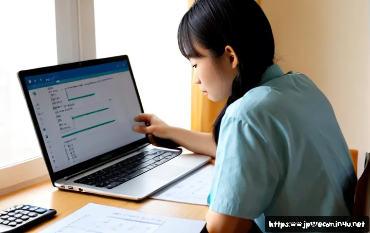 전자상거래 실기 시험의 난이도 높은 문제 풀이법 - Photorealistic Japanese adult student solving a difficult e-commerce practical exam at a clean home ...